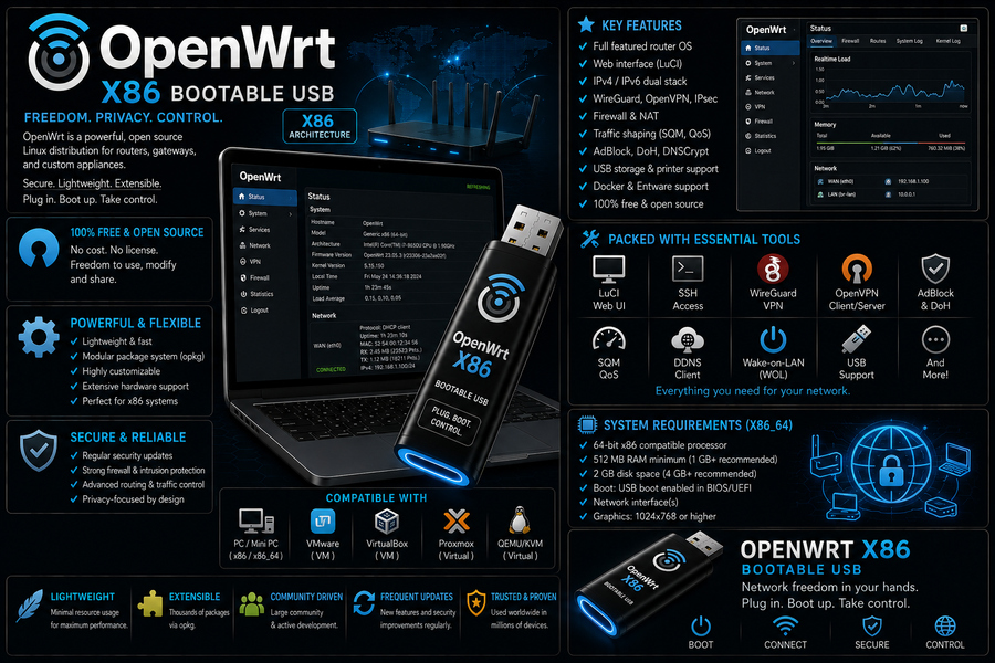 OpenWrt x86